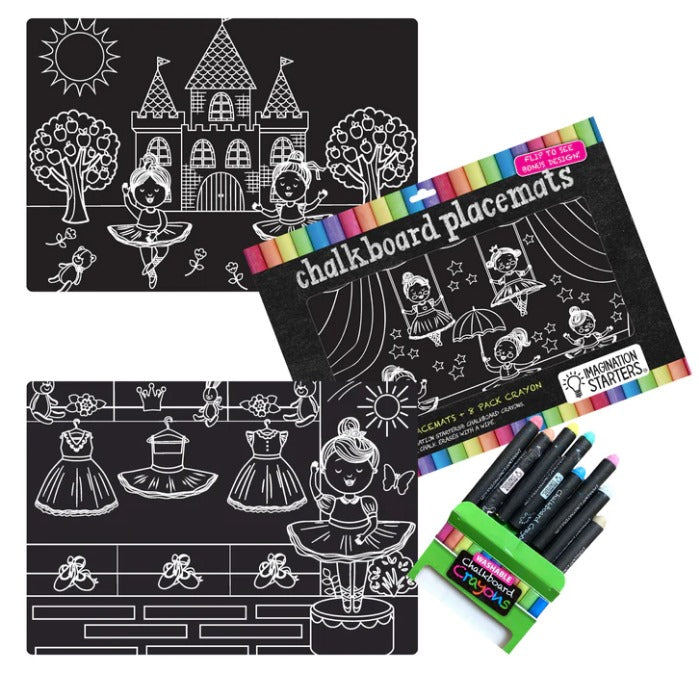 Imagination Starters - Chalkboard Placemat Ballerina set