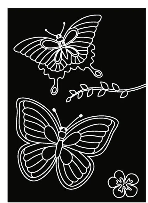 Imagination Starters - Chalkboard Mini Mats Princess & Butterfiles