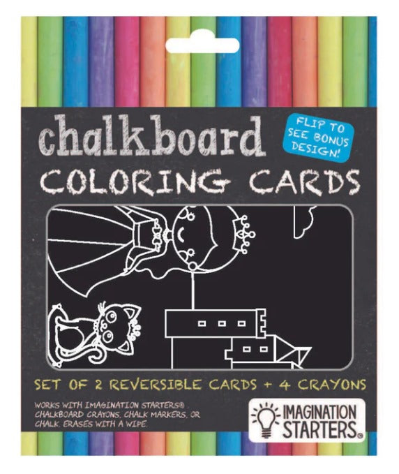 Imagination Starters - Chalkboard Mini Mats Princess & Butterfiles