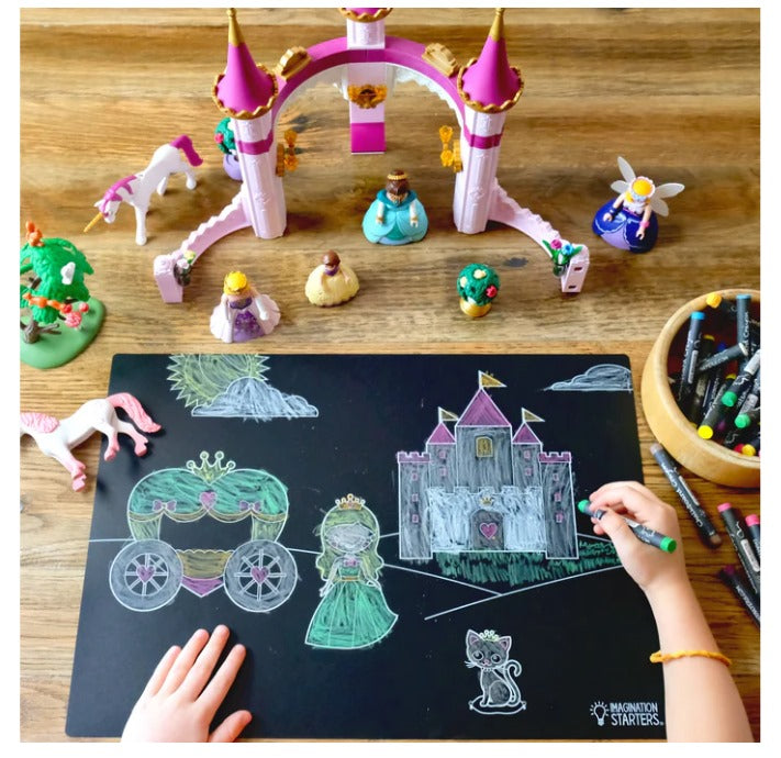 Imagination Starters - Chalkboard Placemat Princess