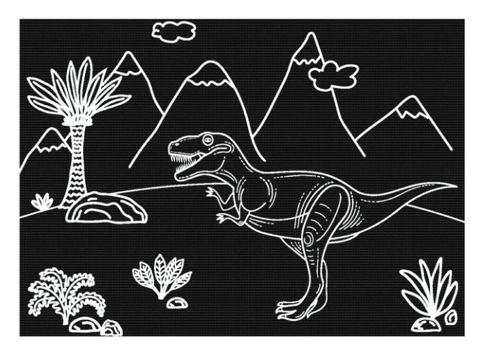 Imagination Starters - Chalkboard Mini Dino & Trucks