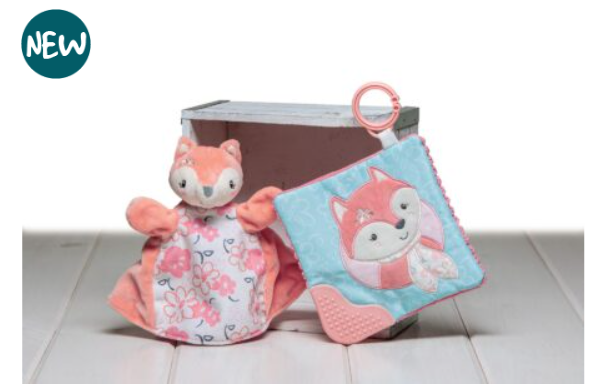 Sweet-n-Sassy Fox Crinkle Teether