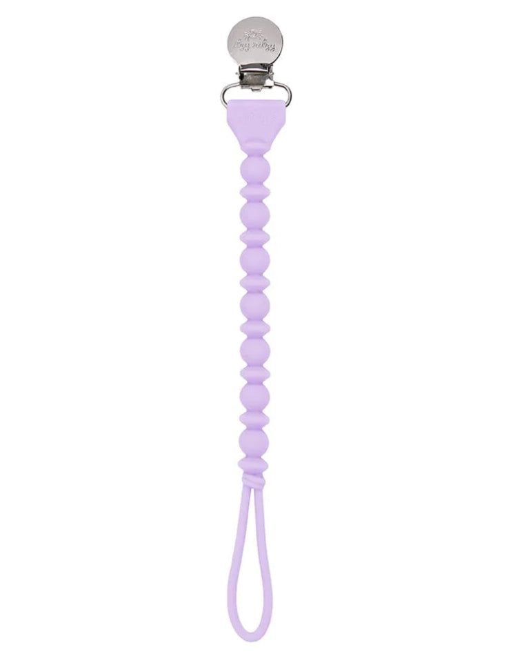 Beaded Paci Strap Purple