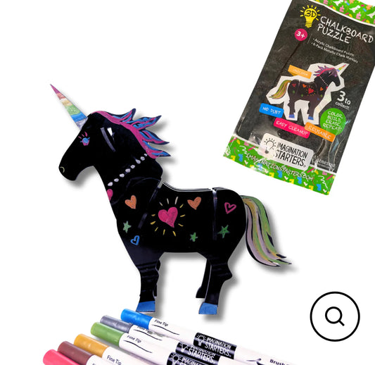 Chalkboard Puzzle Unicorn