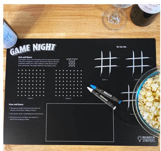 Game Night Placemat - Imagination Starters